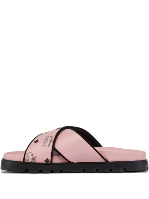 MCM logo-motif flat sandal