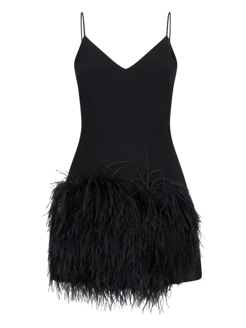 David Koma Cami feather-detail mini dress