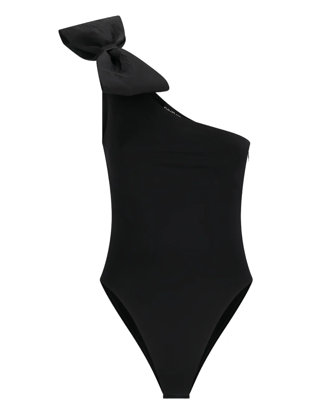 David Koma one-shoulder bow-detail body - Nero
