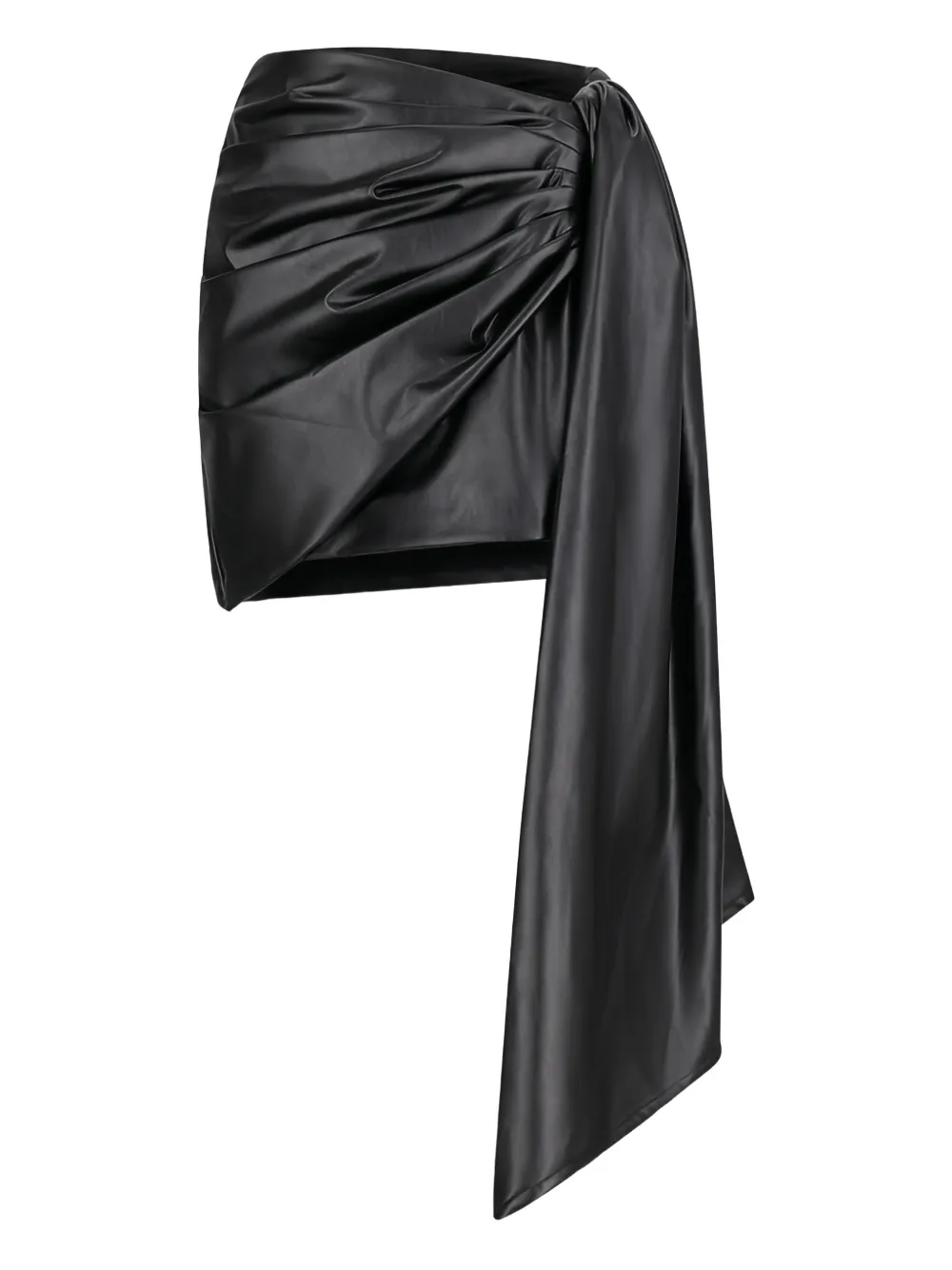 David Koma draped mini skirt - Nero