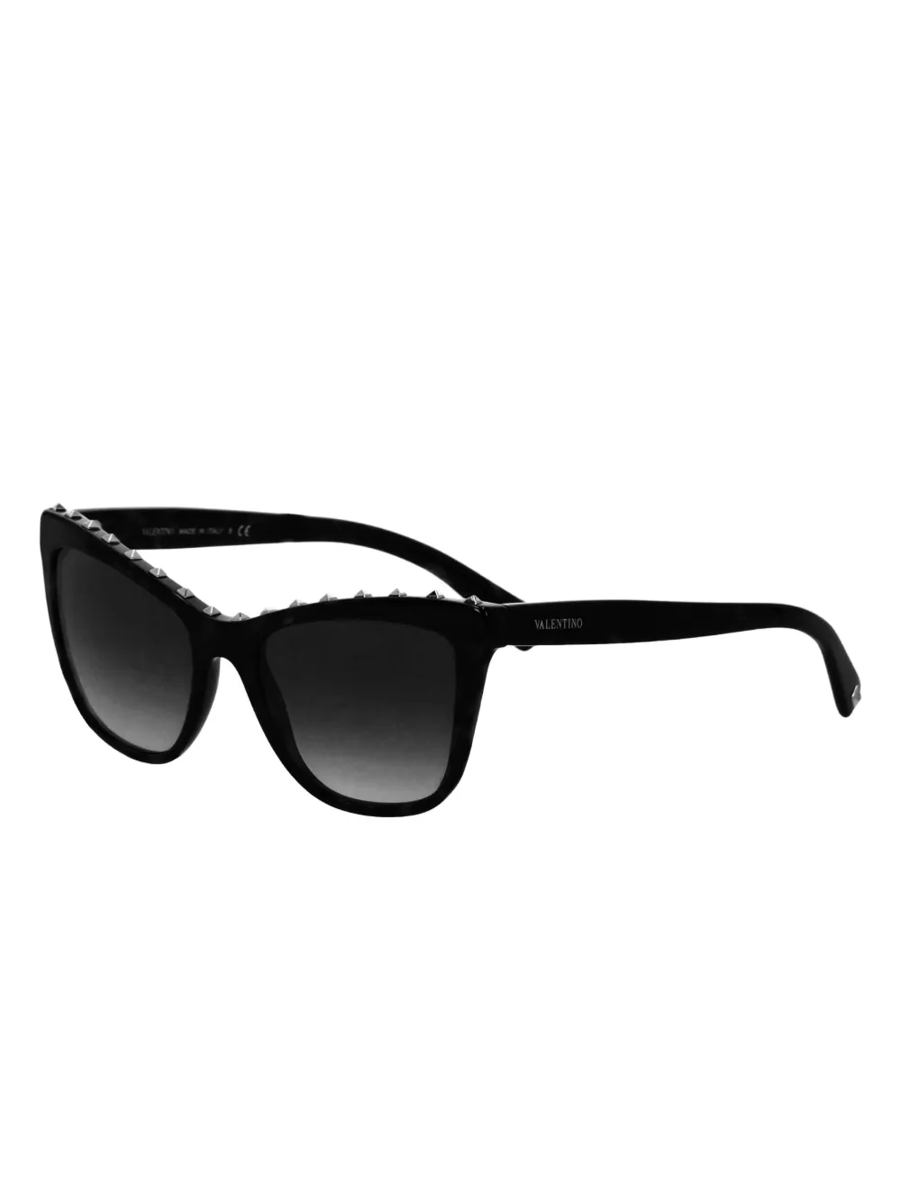  Valentino Garavani Eyewear Studded Cat-eye Sunglasses - Black 