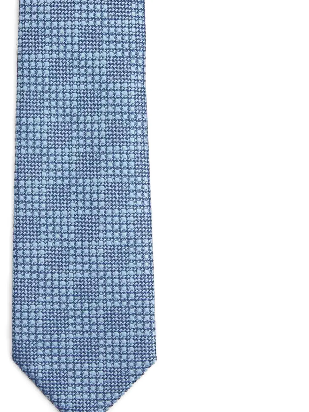 Brioni textured silk tie - Blauw