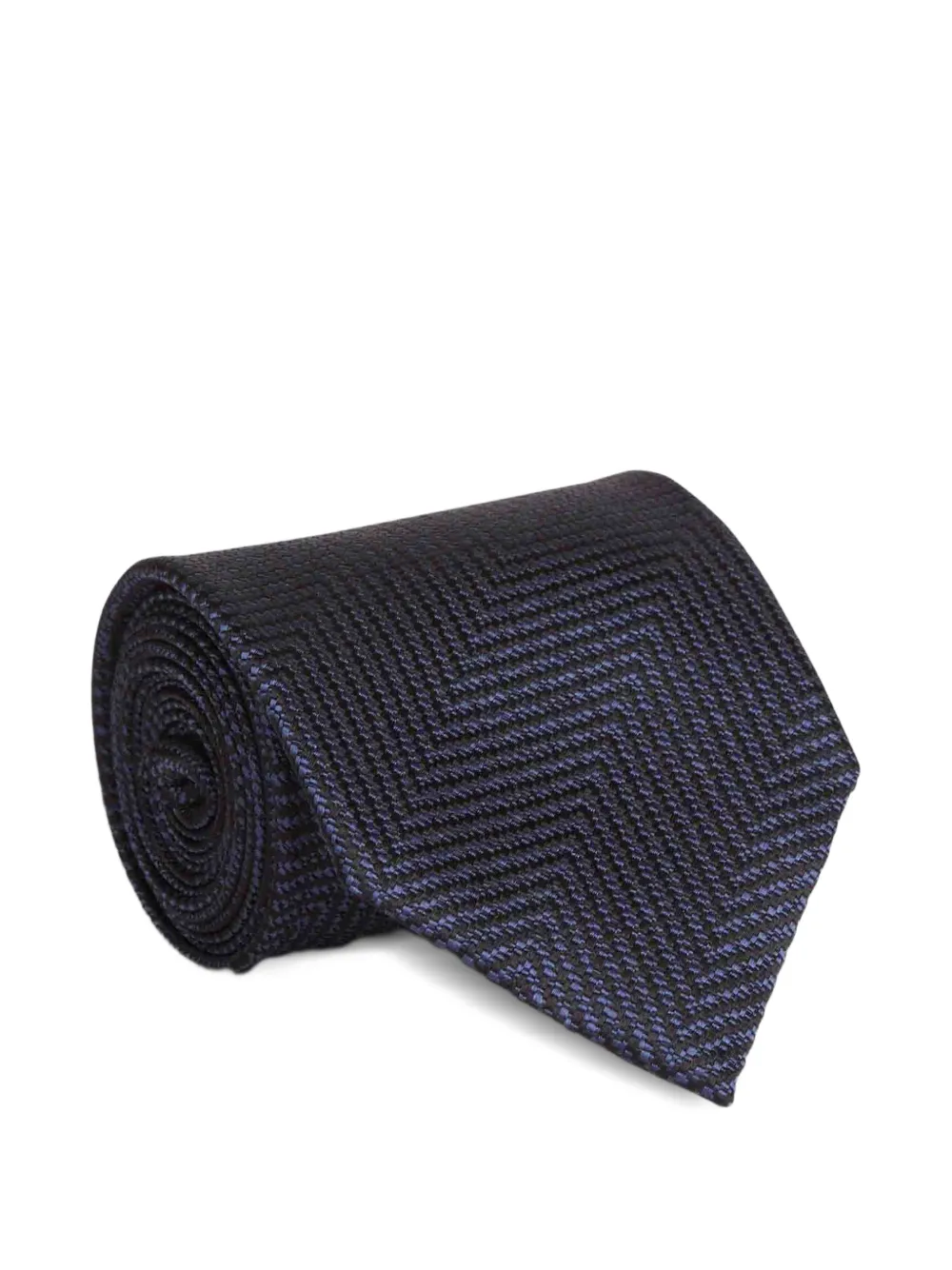 TOM FORD textured tie - Blu