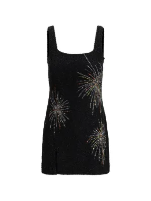 adidas black t shirt dress Staud Albee Dress Stardust Onyx main image 0