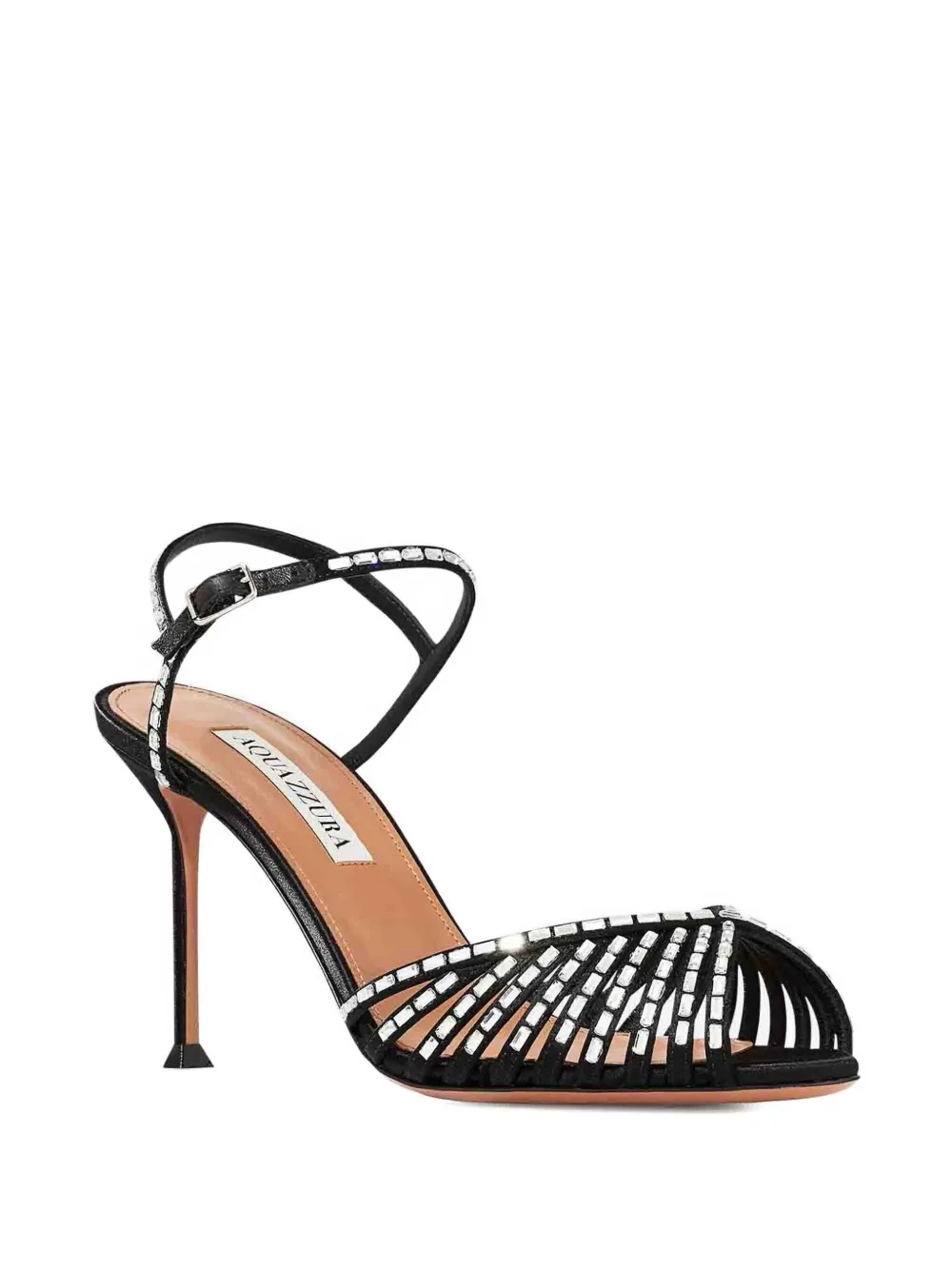 Aquazzura Hold Me sandalen verfraaid met kristallen Zwart
