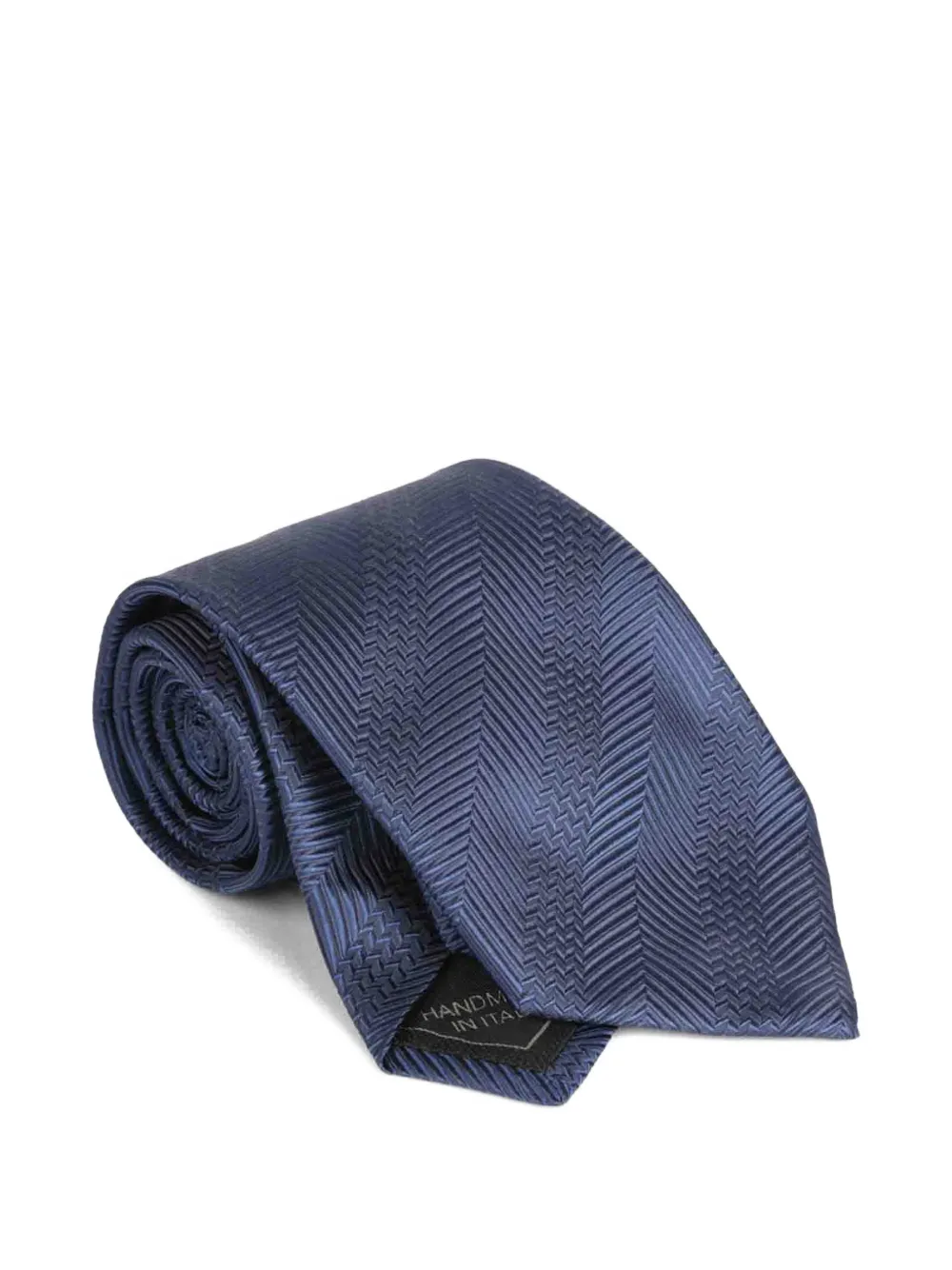 Brioni textured silk tie - Blau