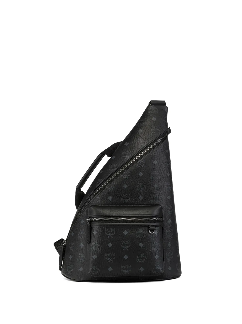 MCM adjustable-strap sling back - Nero