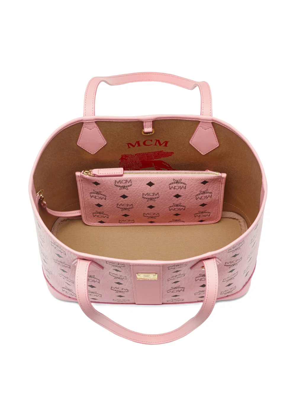 MCM New Liz kleine shopper Roze