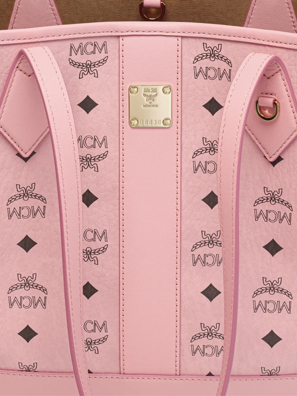 MCM New Liz kleine shopper Roze