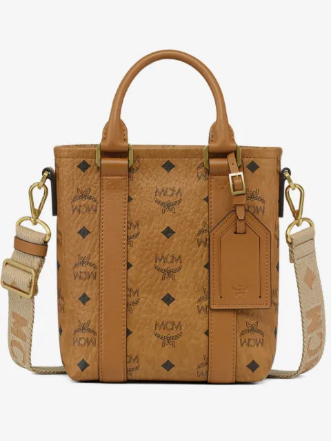 MCM Mini Aren Tote Bag mit Print