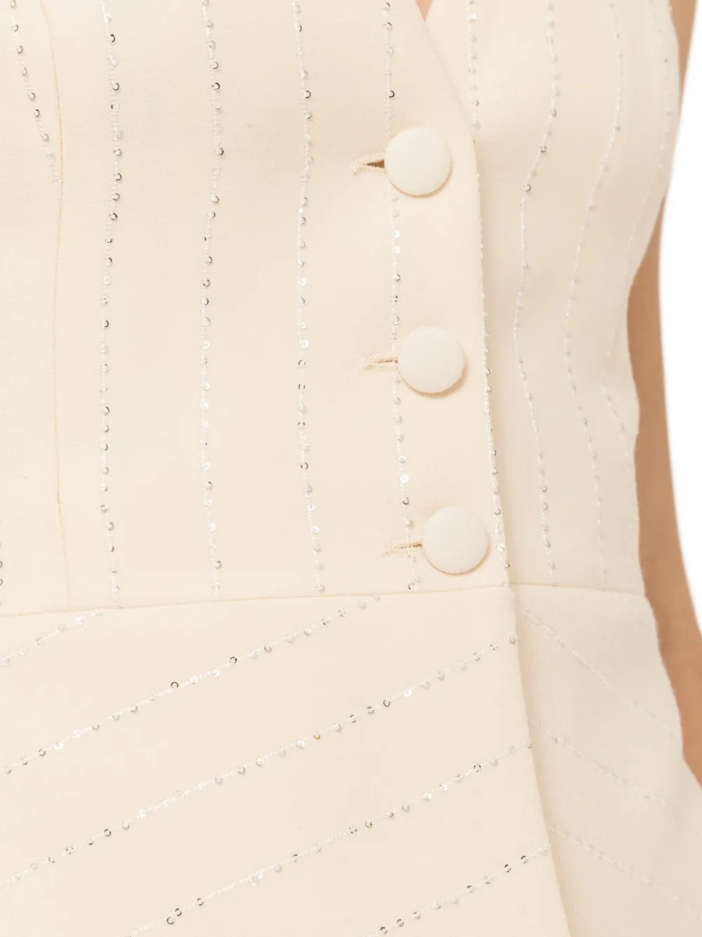 Sequin-Detail Waistcoat
