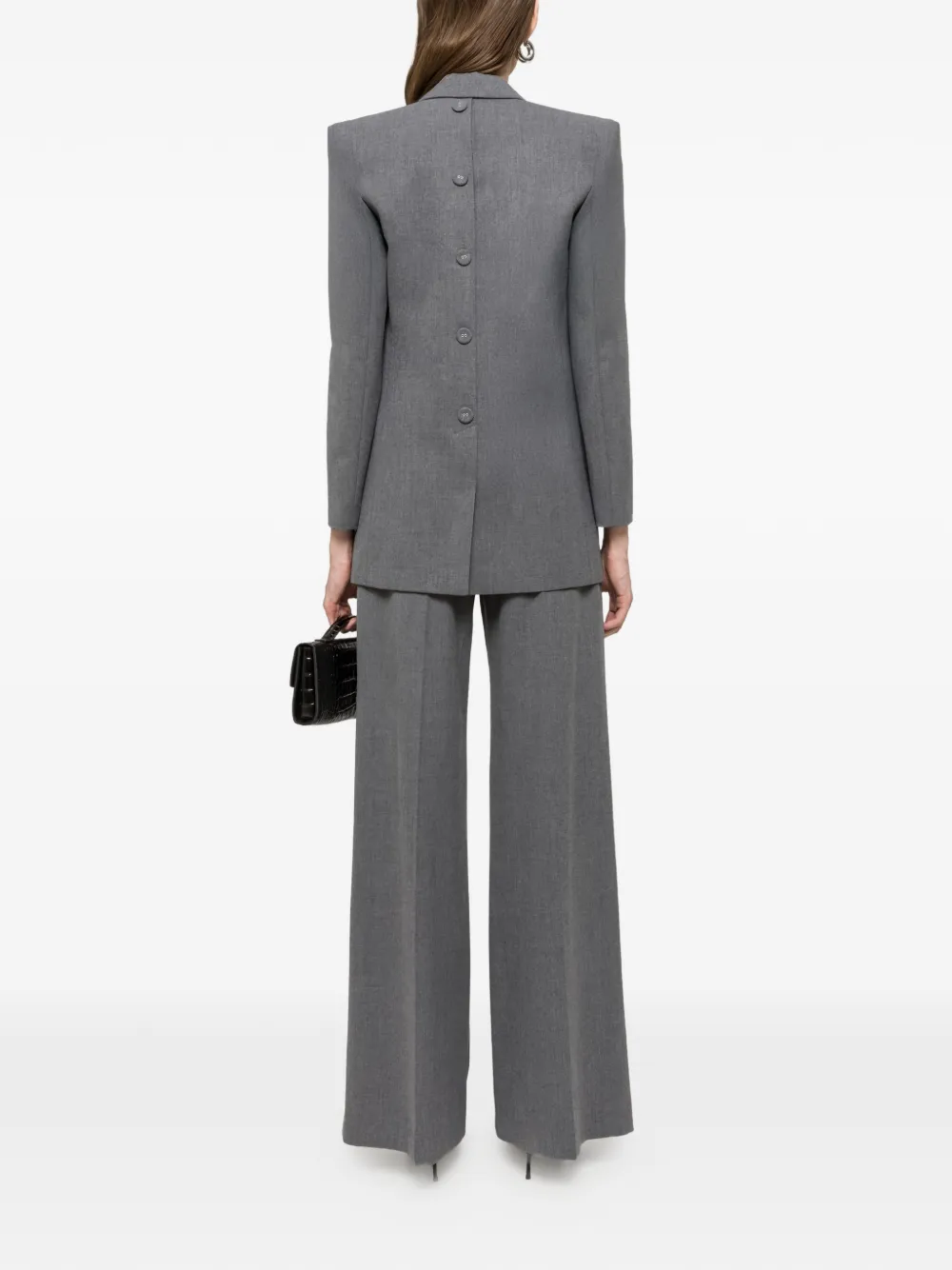 NISSA High waist palazzo broek Grijs