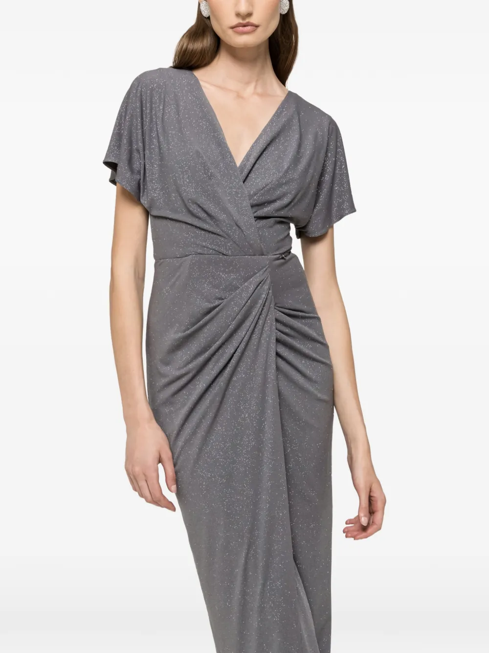 NISSA Maxi-jurk met V-hals Grijs