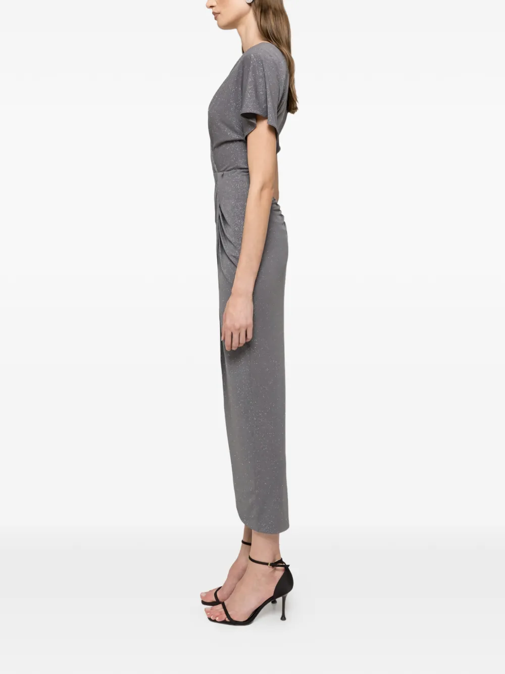  Nissa V-neck Maxi Dress - Grey 