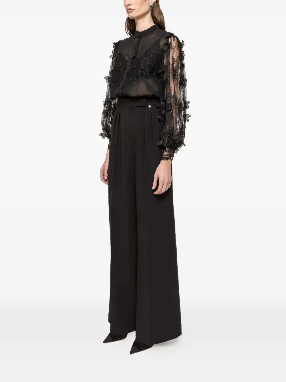 Floral-Lace Shirt