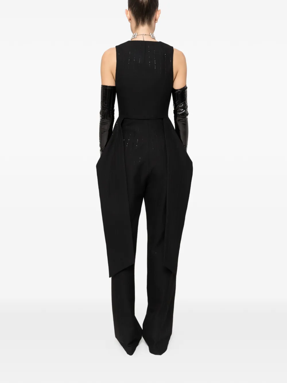 NISSA Gilet met pailletten Zwart