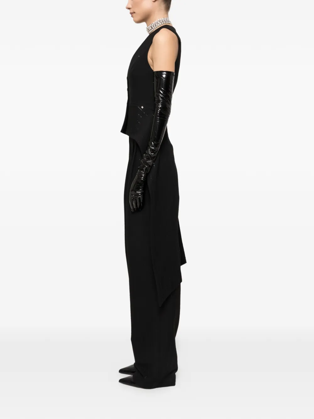 NISSA Gilet met pailletten Zwart