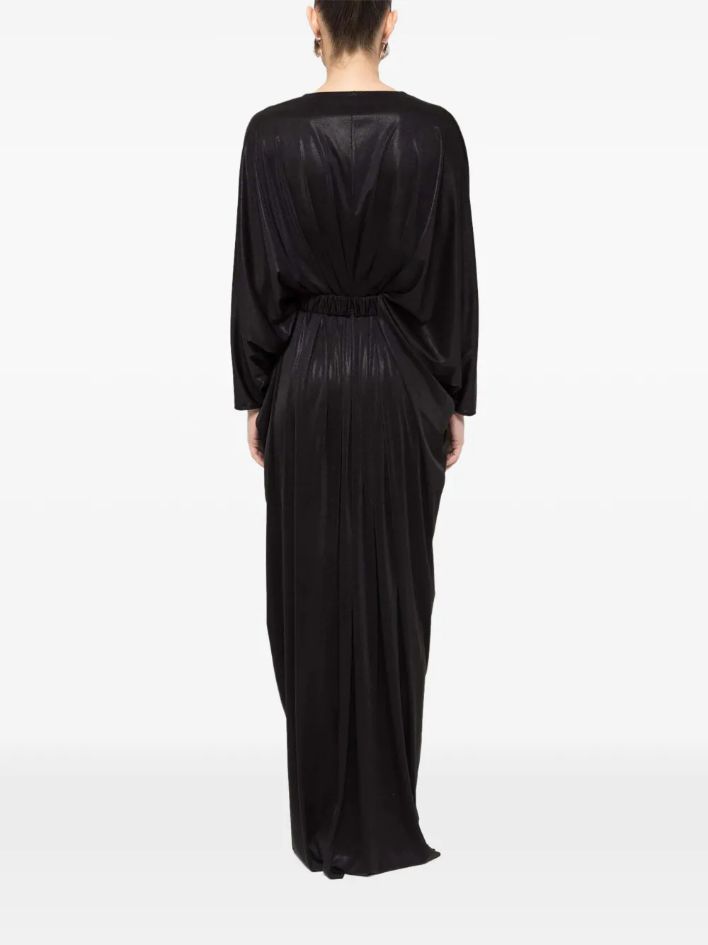  Nissa Gathered Maxi Dress - Black 