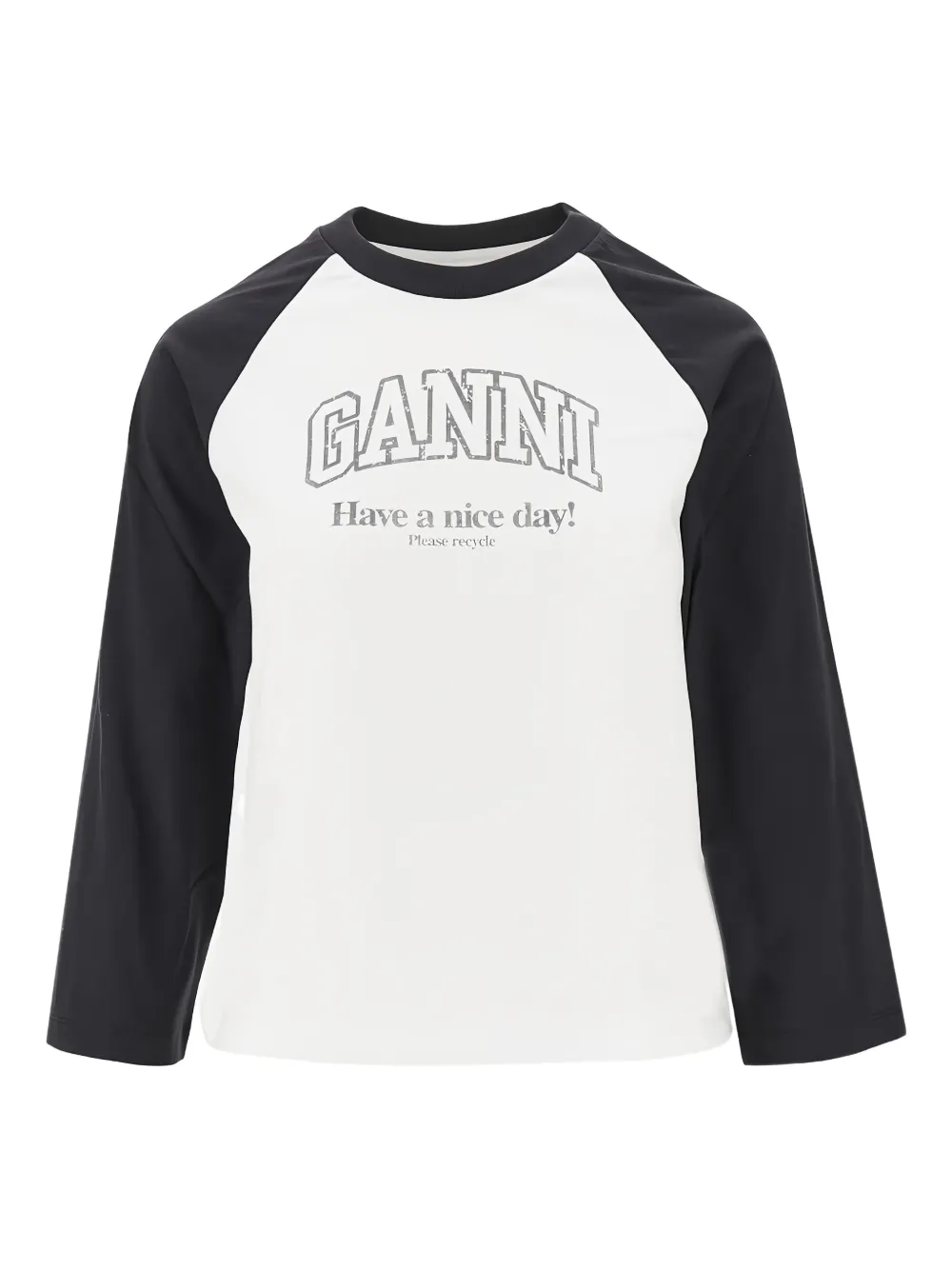 GANNI long-sleeve T-shirt - Bianco