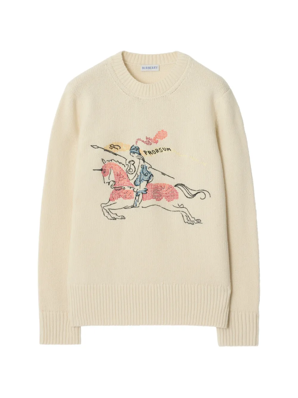 Burberry Cross-Stitch EKD equestrian sweater - Toni neutri