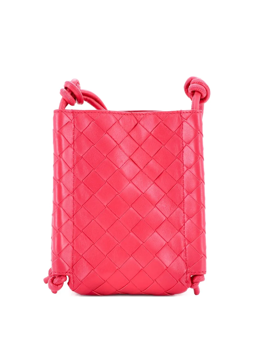 Bottega Veneta Pre-Owned The Knot Bag Intrecciato Nappa Mini crossbody bag - Rosa