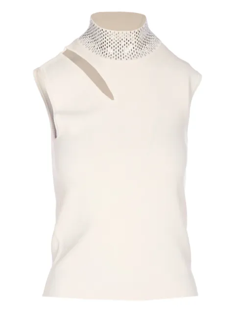 LIU JO cut-out-detail embellished top