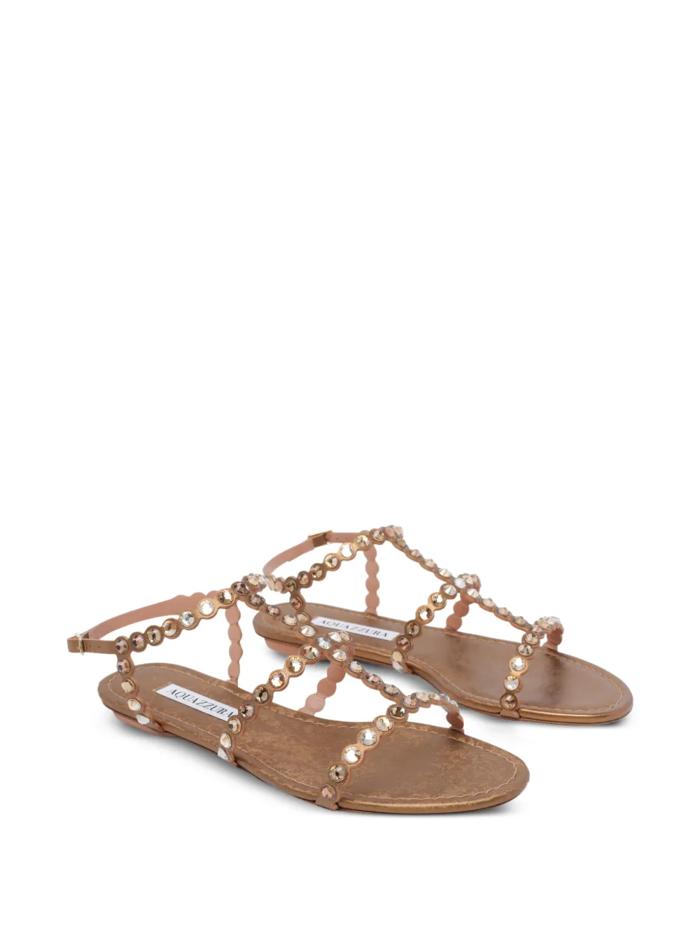 Aquazzura Tequila sandalen met studs Bruin