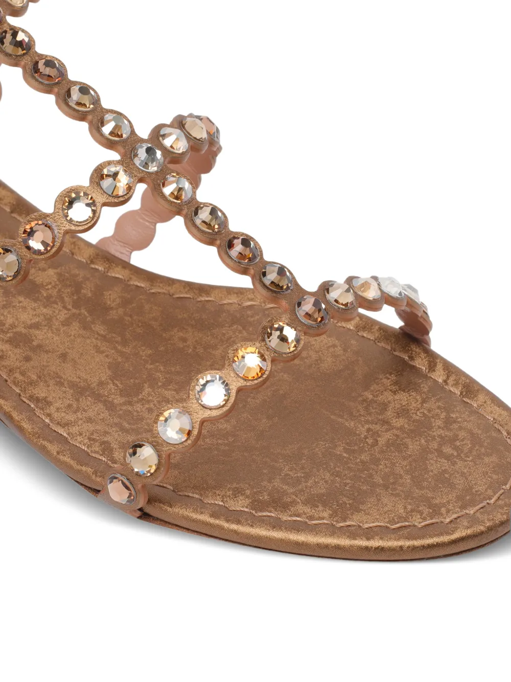 Aquazzura Tequila sandalen met studs Bruin