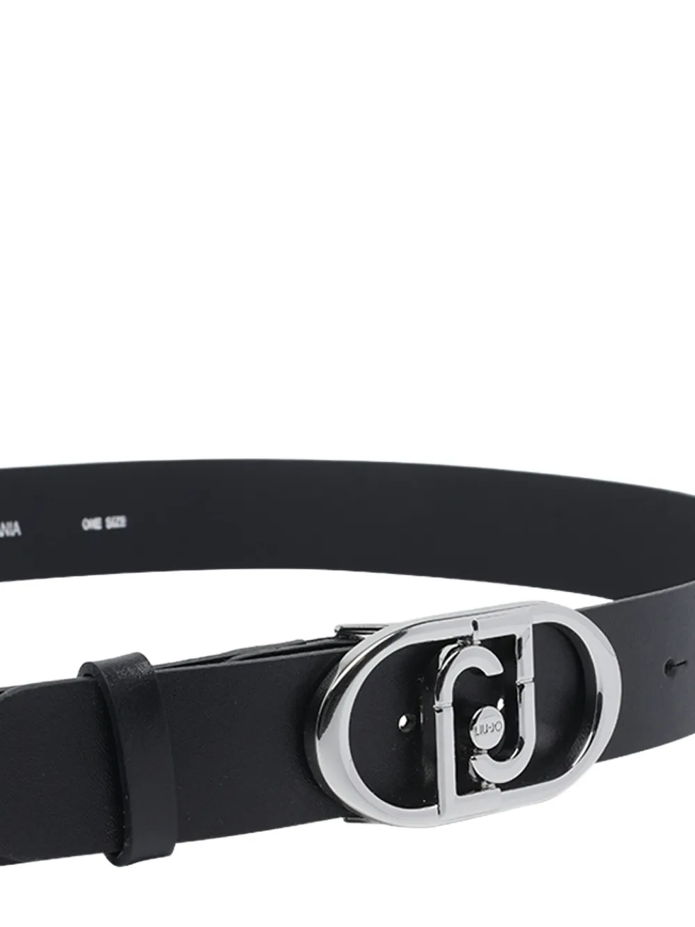 LIU JO logo buckle belt - Zwart
