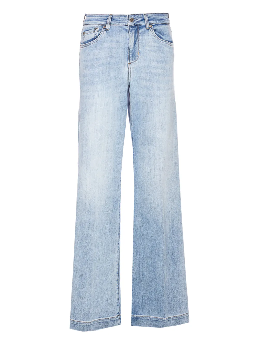 LIU JO patch-logo jeans - Blu