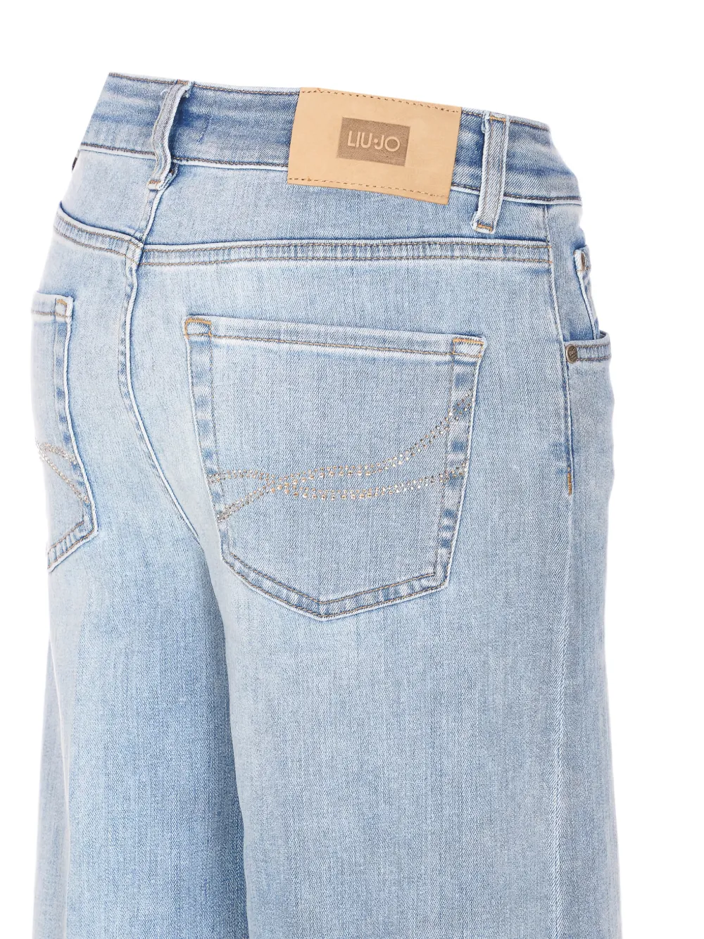 LIU JO Flared jeans met stras Blauw