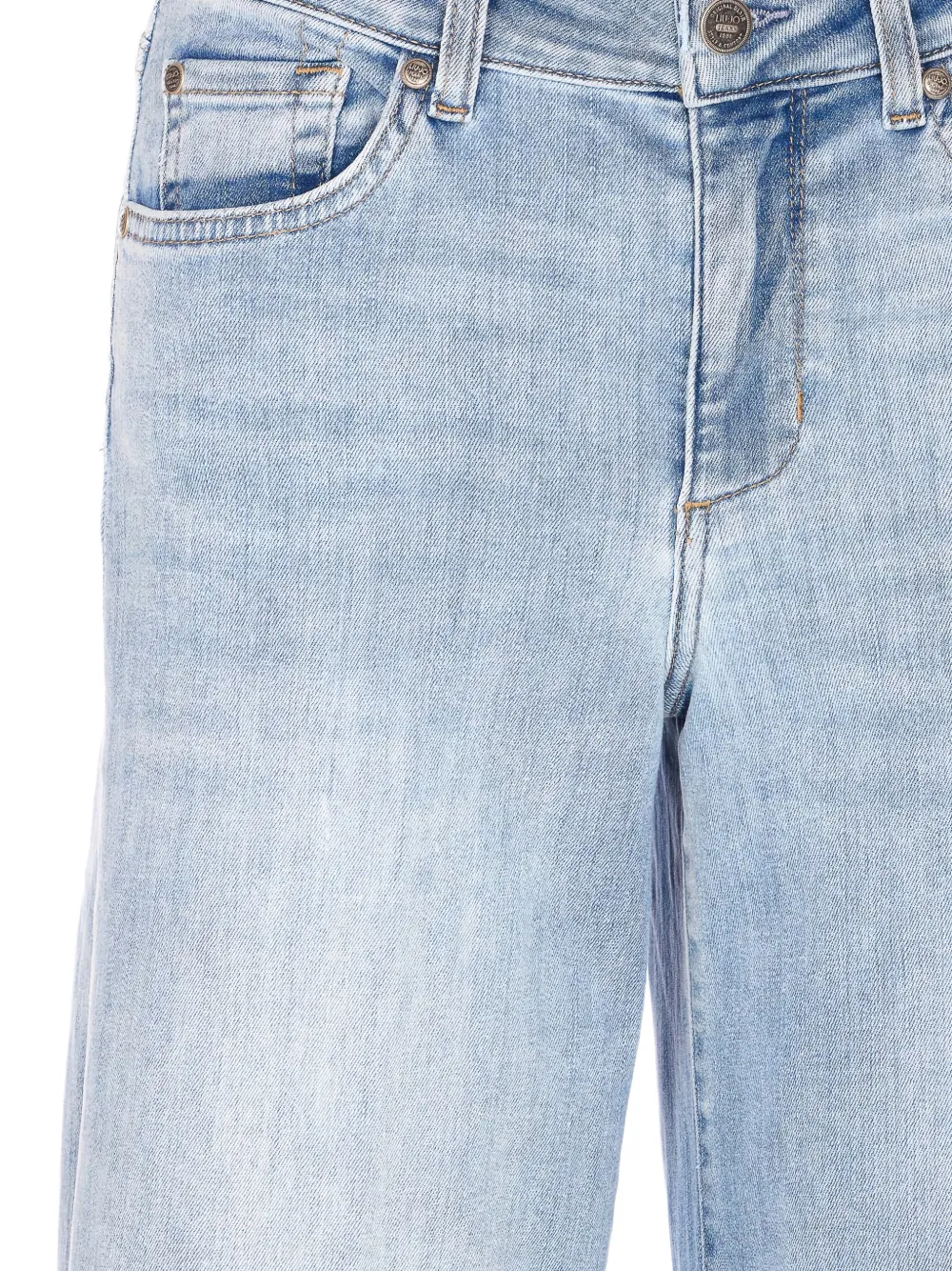 LIU JO Flared jeans met stras Blauw