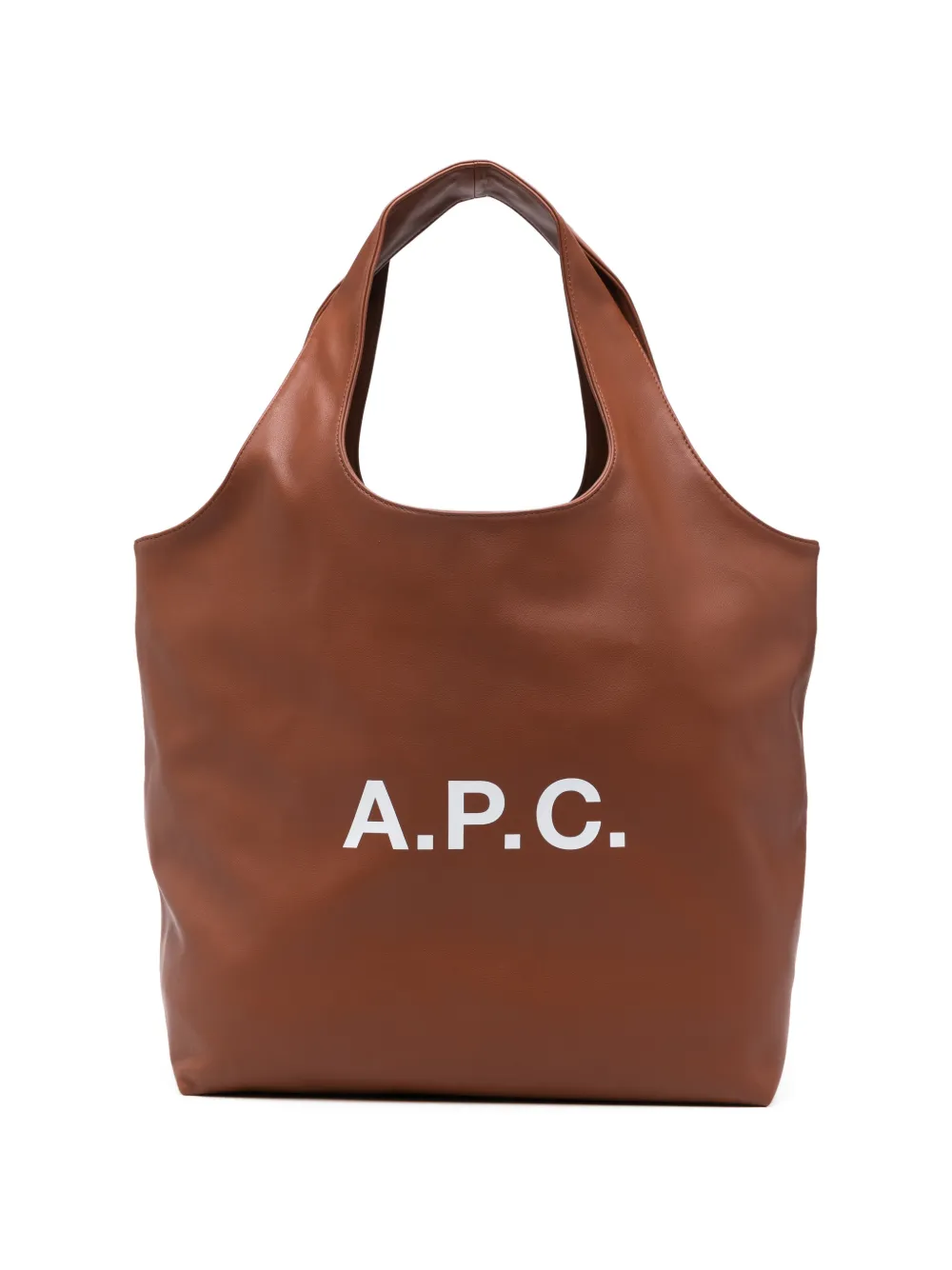 A.P.C. logo-detail shoulder bag - Marrone