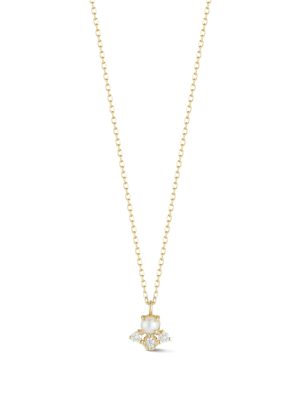 Mateo The Little Things pearl and diamond necklace - Oro