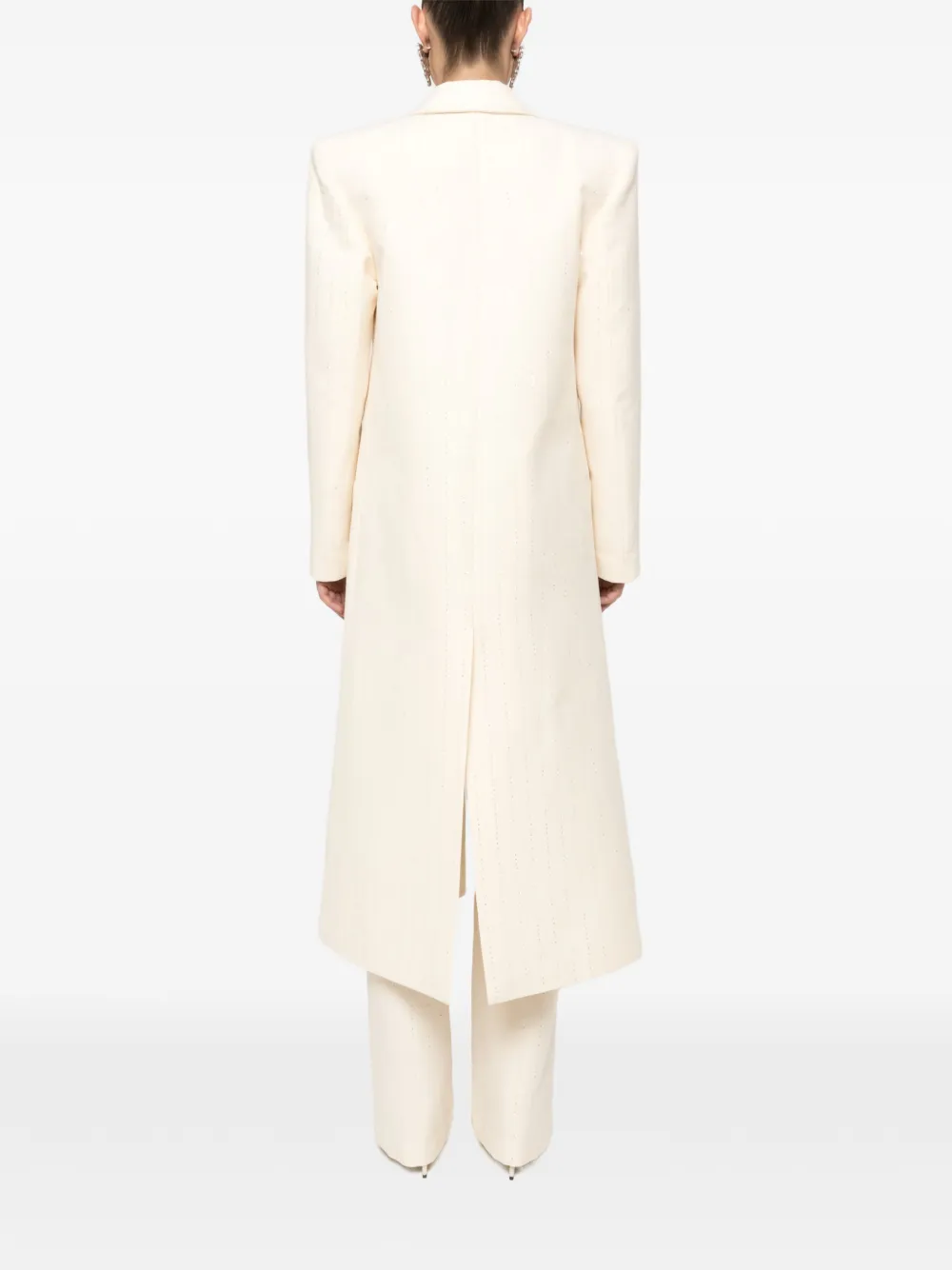  Nissa Sequin-embellished Coat - White 