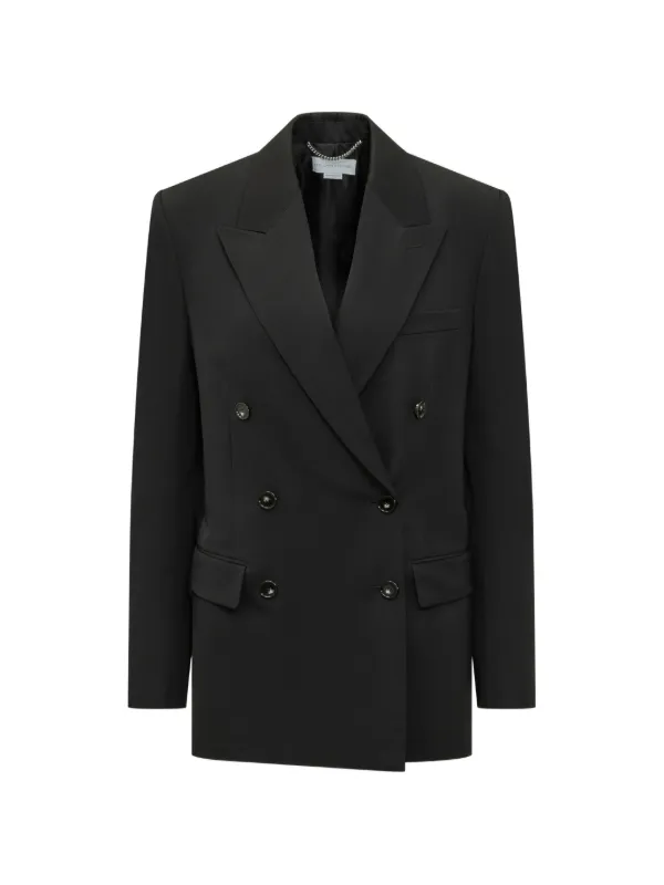 STELLA McCARTNEY  ダブルブレストジャケット　XS Stella McCartney ダブルジャケット | ブラック | FARFETCH JP