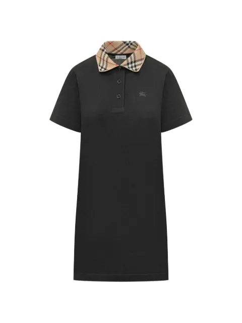 Burberry check-collar mini dress