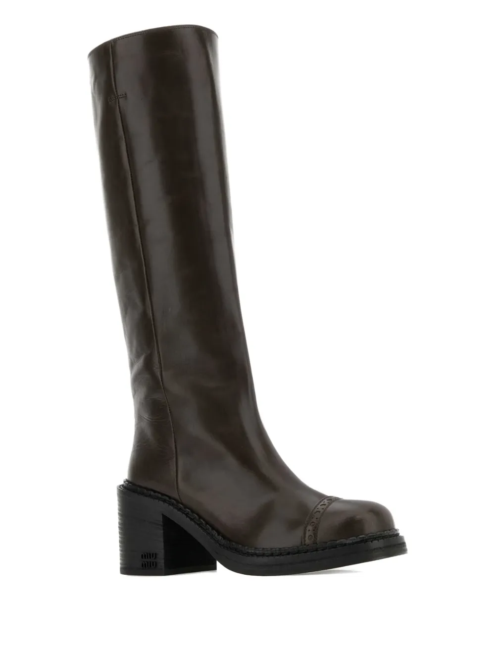 Miu Miu heeled leather boots | Kniehohe Stiefel | Image 2