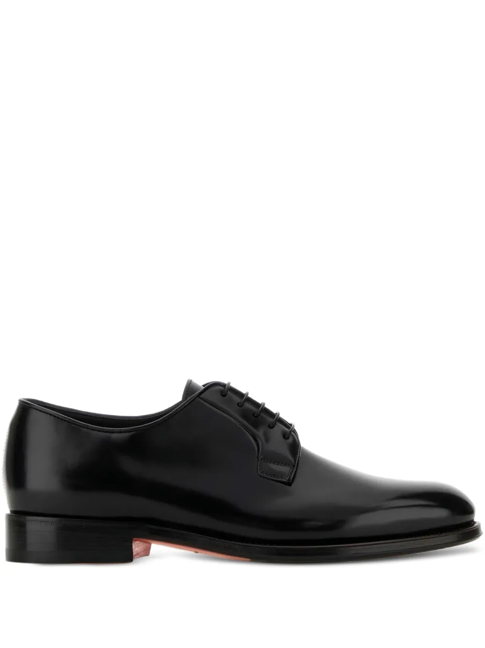 Santoni round-toe lace-up oxford shoes - Schwarz