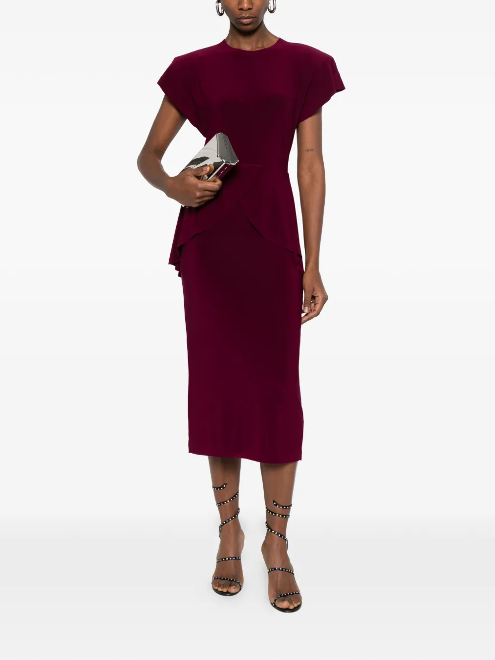 Short-Sleeve Midi Dress