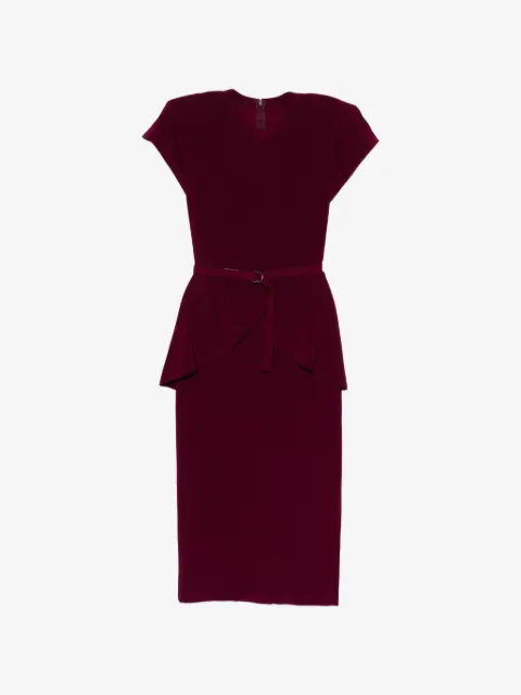 Norma Kamali vestido midi manga corta