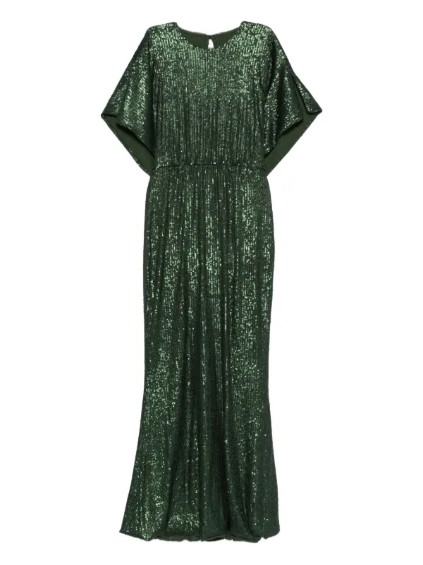 norma kamali maxi dress Norma Kamali Shoulder Pad Turtle Flared Dress