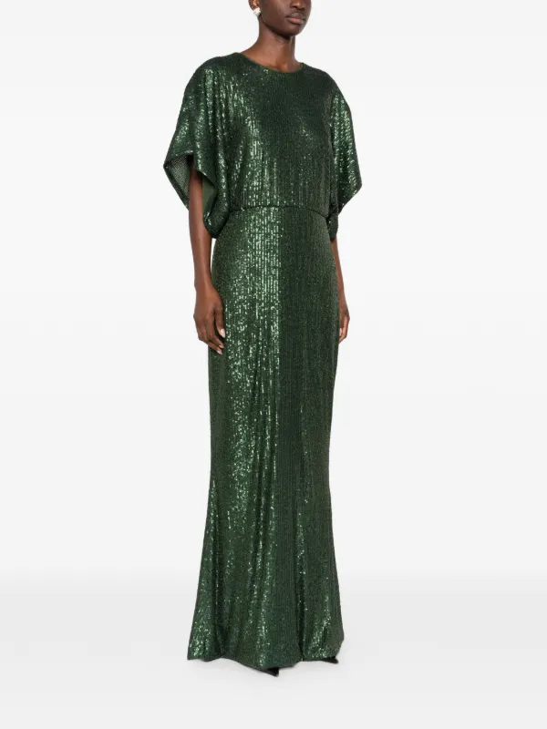 norma kamali sequin maxi dress Norma Kamali Sequinned Maxi Dress