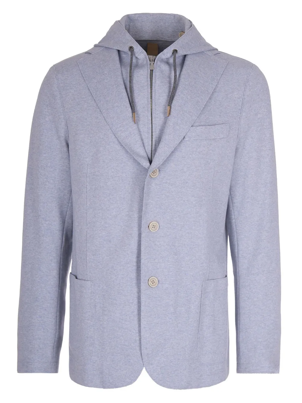 Eleventy veste en coton à capuche | bleu | Image 1