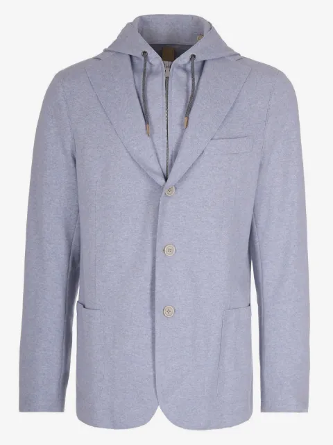 Eleventy hooded cotton jacket