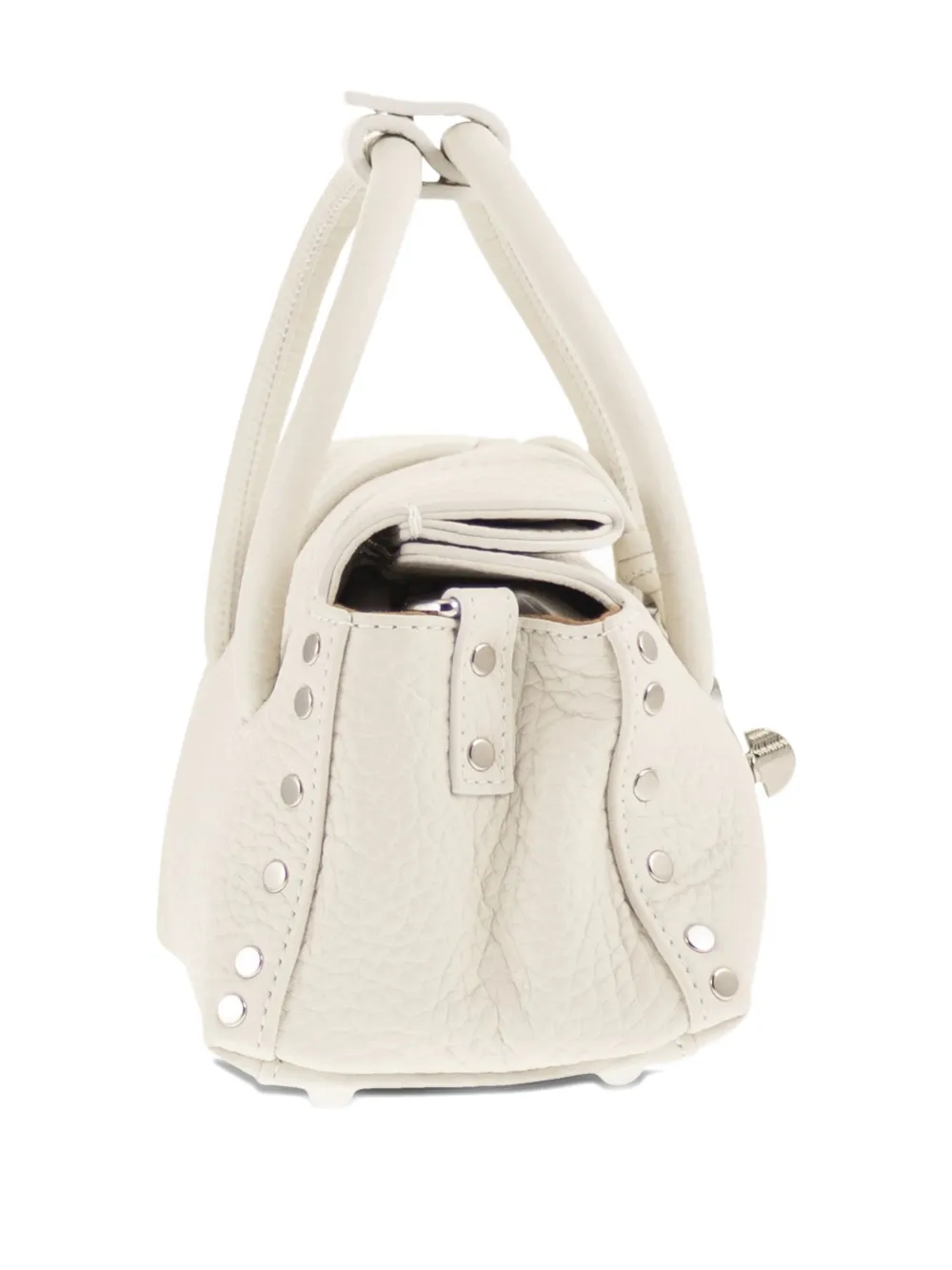 Zanellato Baby Dotta shopper van bewerkt leer Grijs