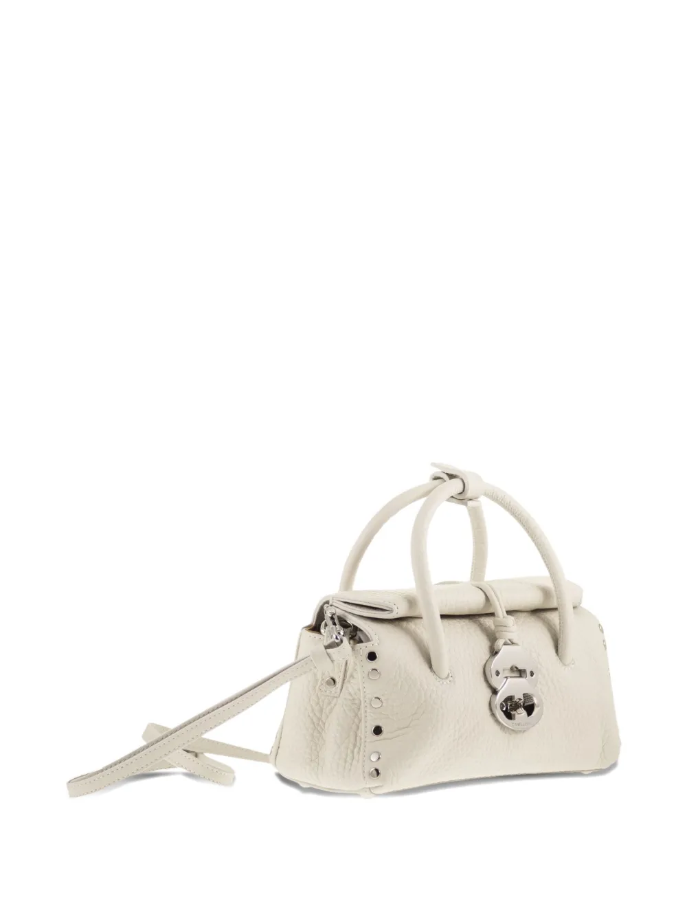 Zanellato Baby Dotta shopper van bewerkt leer Grijs