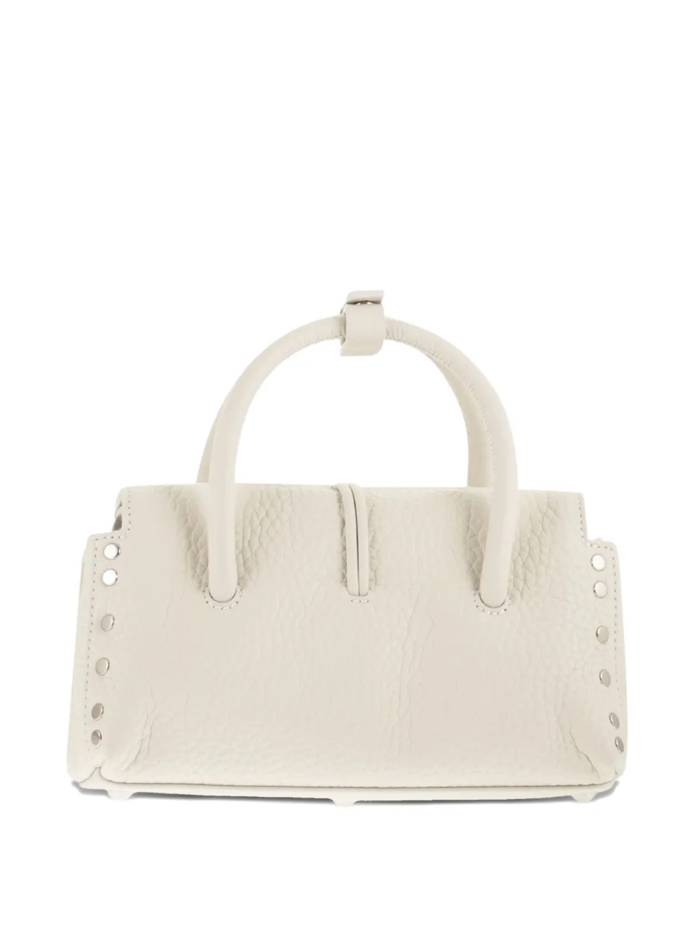 Zanellato Baby Dotta shopper van bewerkt leer Grijs