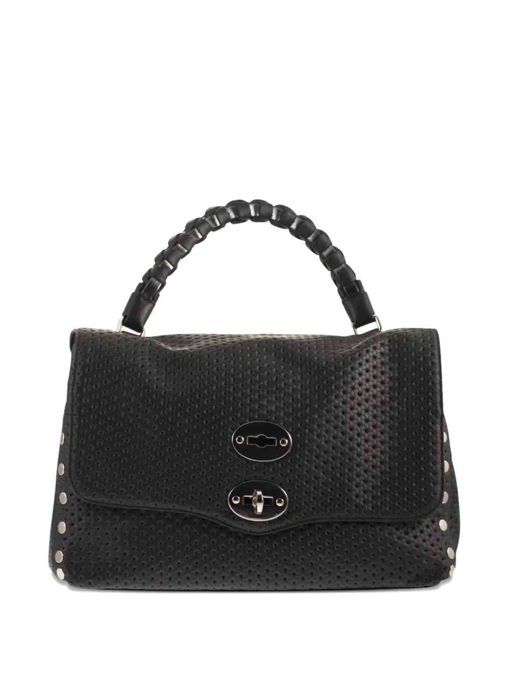 Zanellato baby Postina® Venissa studded leather tote bag - Nero