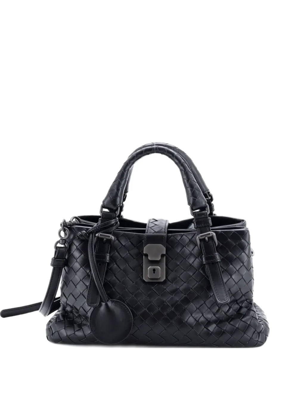Bottega Veneta Pre-Owned Roma Bag Intrecciato Nappa Mini tote bag - Nero